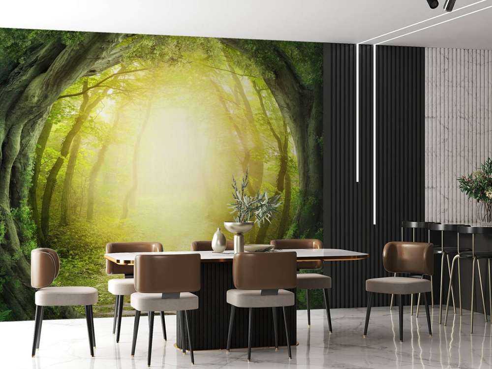 Steinpfad durch den Wald