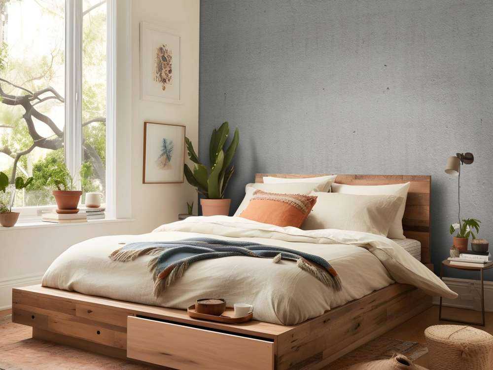 Grauer Beton - Wallexclusive