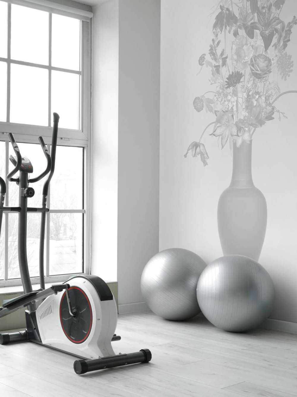 Königliche Blumen Bouquet schwarz und weiß