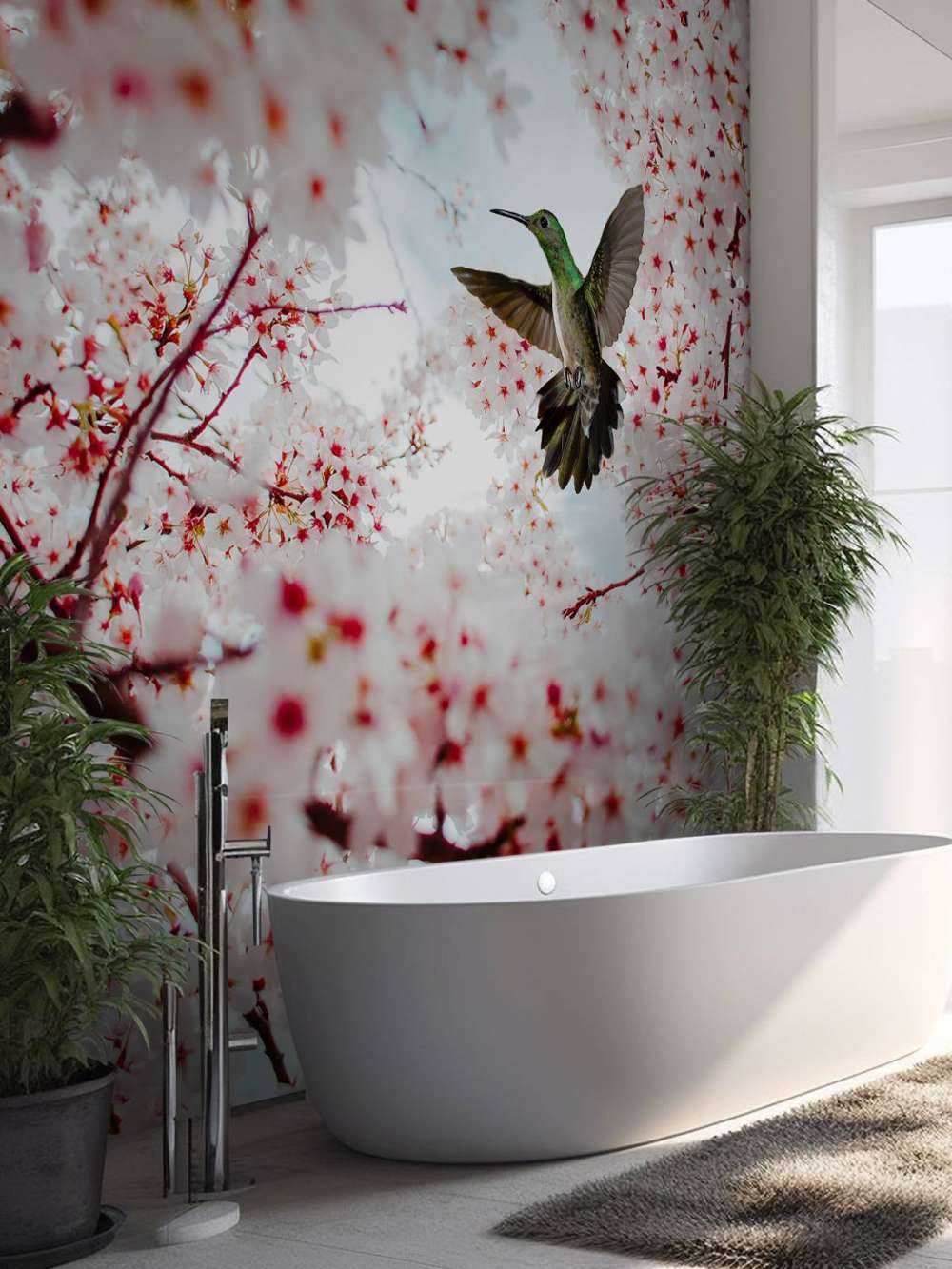 Kolibri zwischen den Blüten