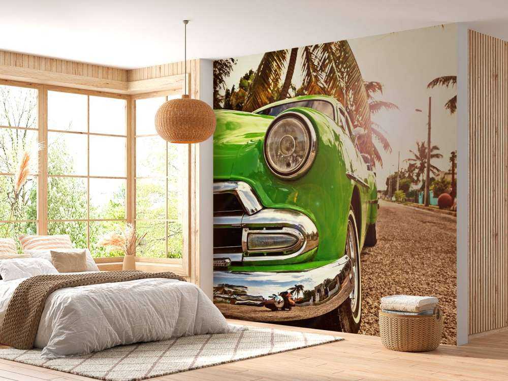 Grüner Oldtimer