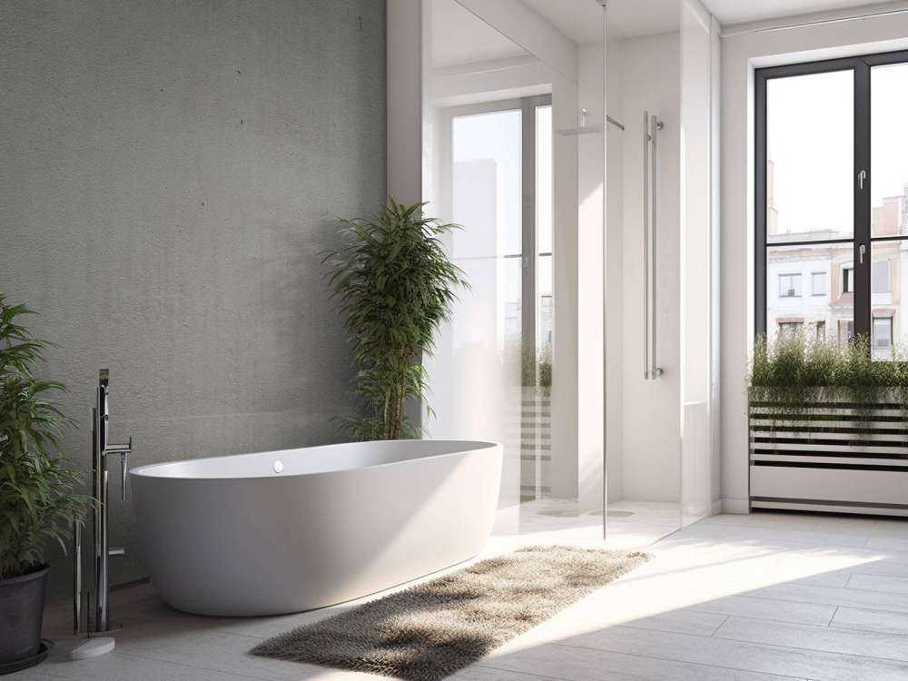 Grauer Beton - Wallexclusive