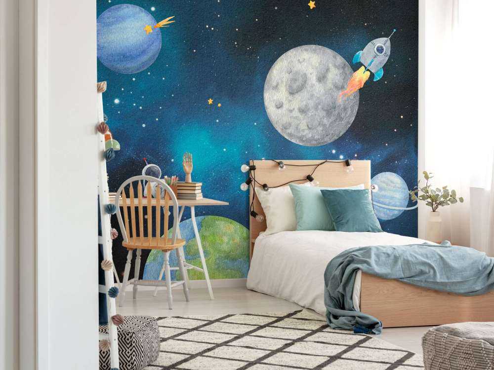 Stelläres Abenteuer in Nachtblau