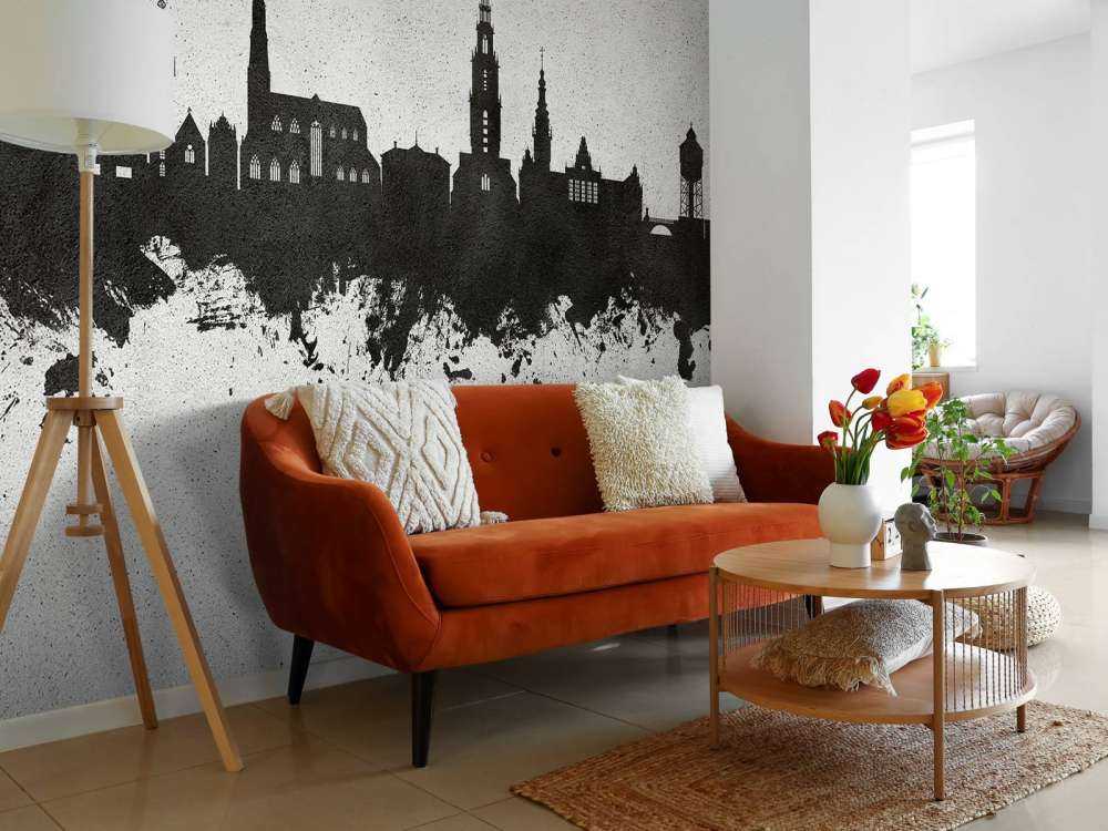 Aquarell-Skyline, Groningen