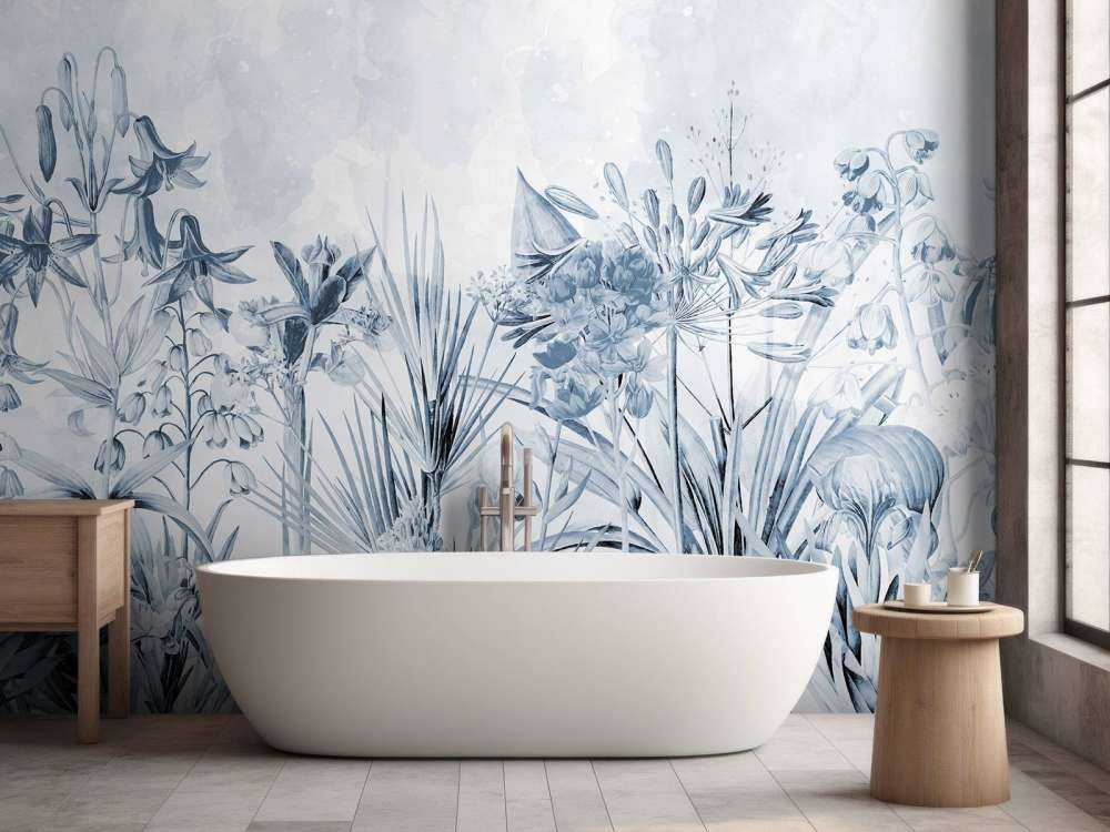 Monochrome florale Eleganz