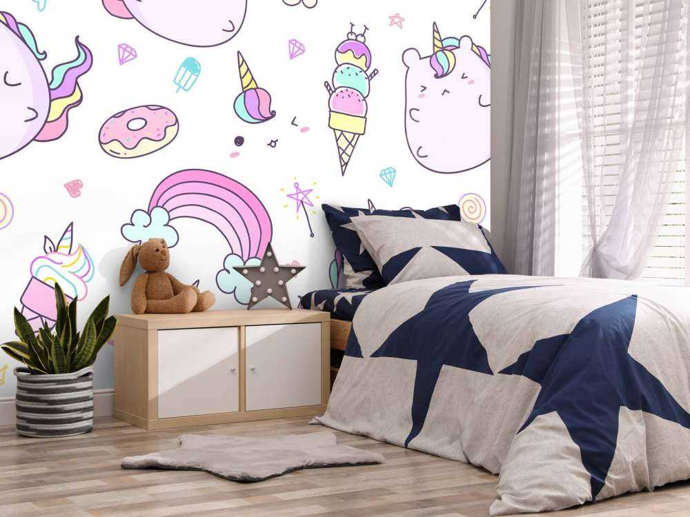 Einhörner mit Eiscreme