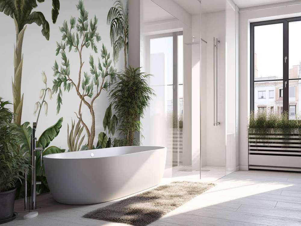 Dschungellandschaft mit Palmen