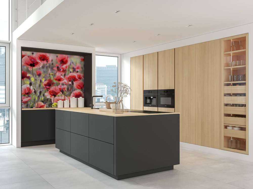 Mohn im Vintage-Look