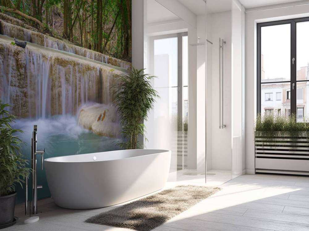 Wasserfall im tiefen Regenwald