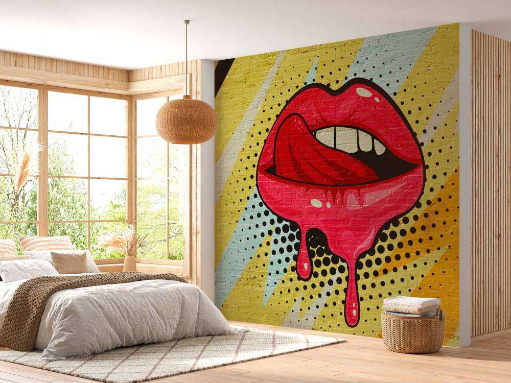 Graffiti des Mundes