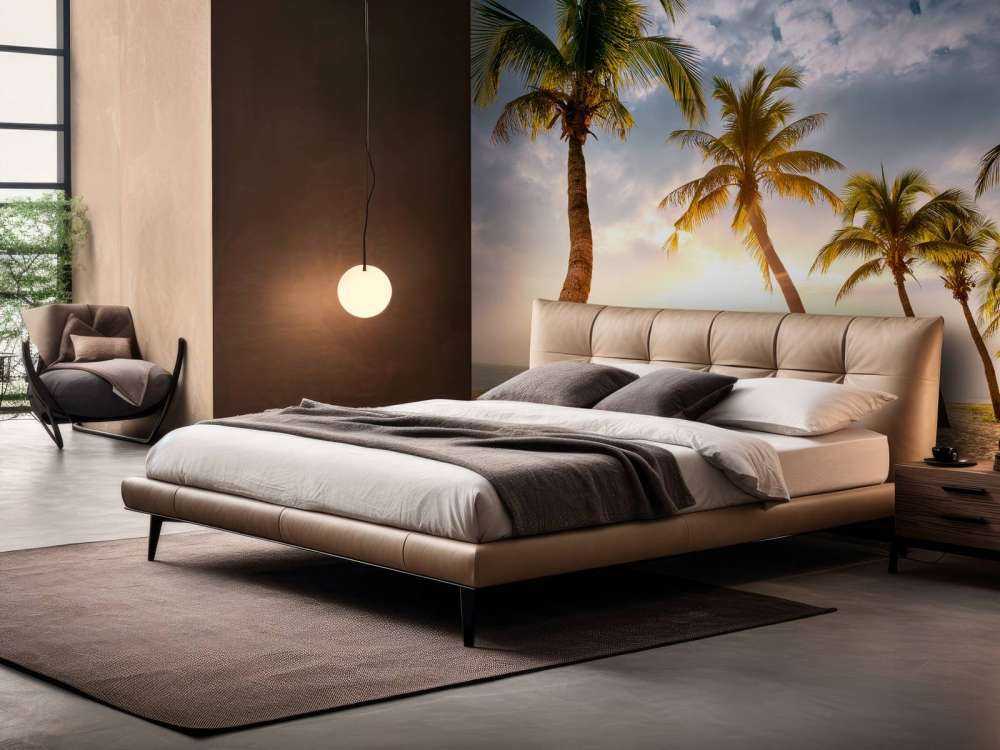 Kokosnusspalmen gegen Sonnenuntergang