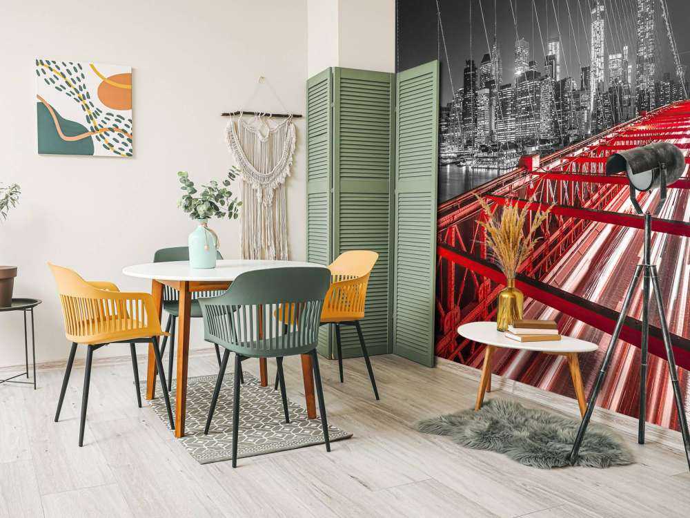 Rote Brooklyn-Brücke