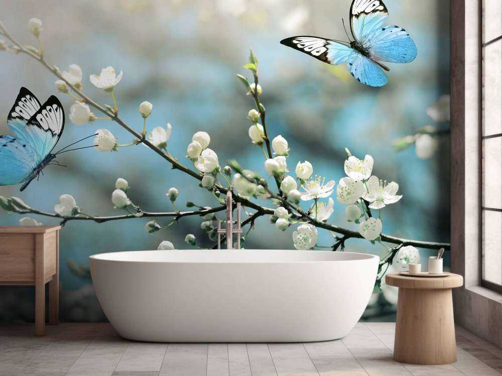 Blaue Schmetterlinge