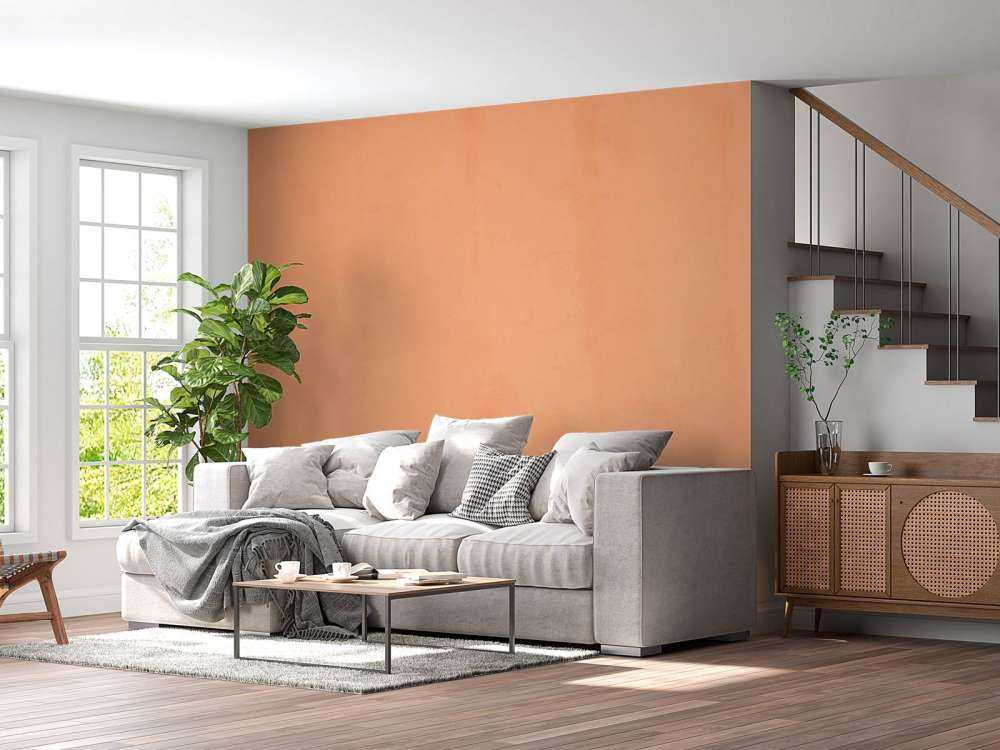 Hellorangefarbener Beton