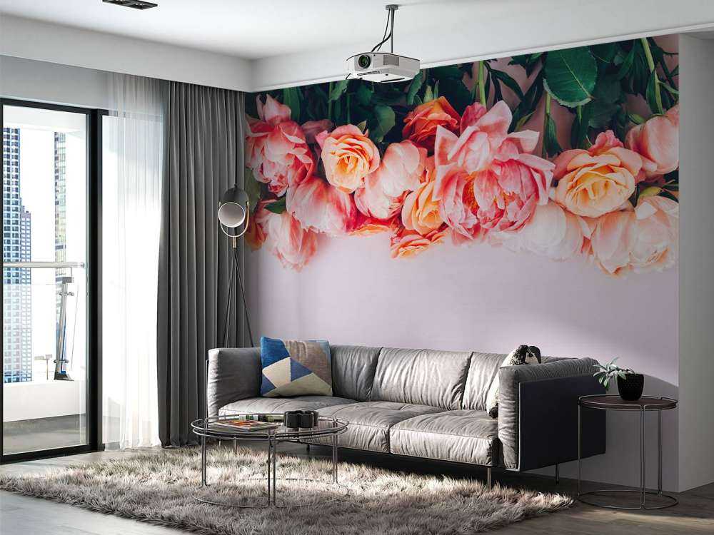 Rosen in verschiedenen Rosatönen