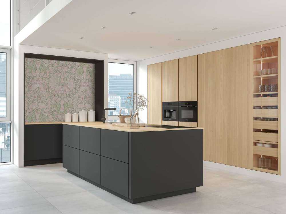 Morris Blumendamast - pastellrosa