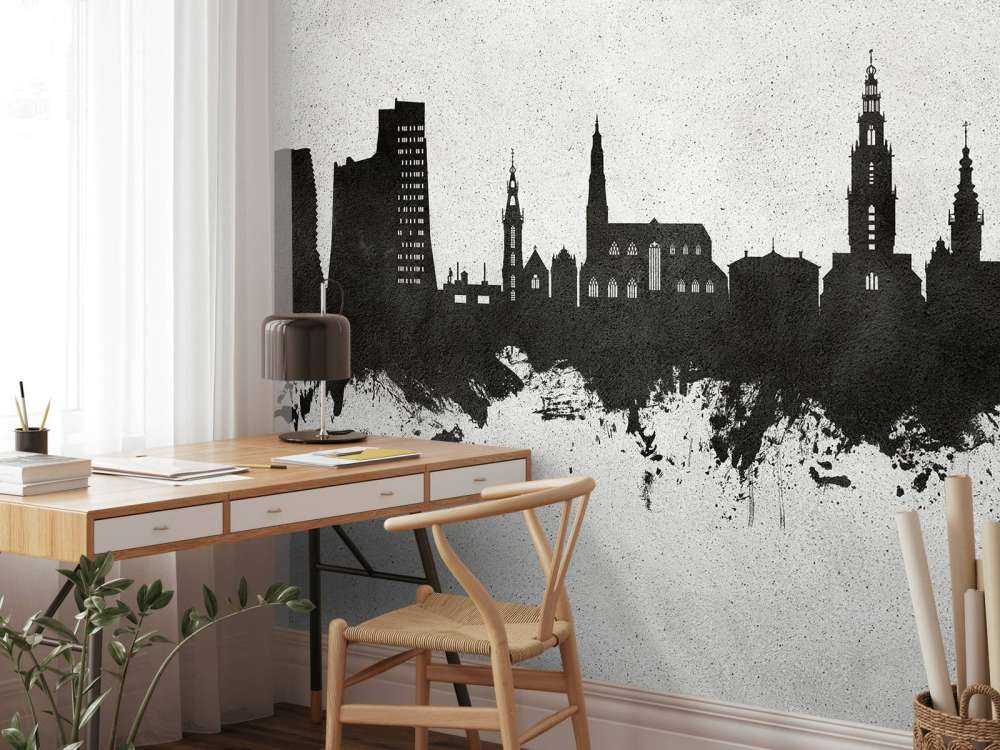 Aquarell-Skyline, Groningen