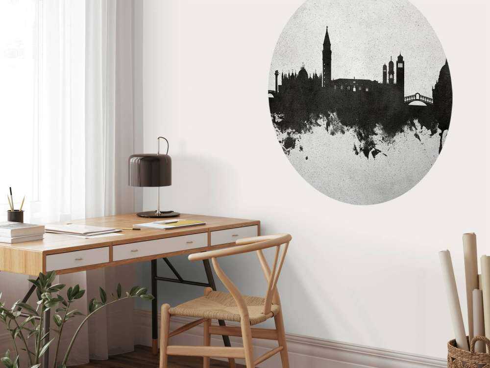 Aquarell-Skyline, Venedig