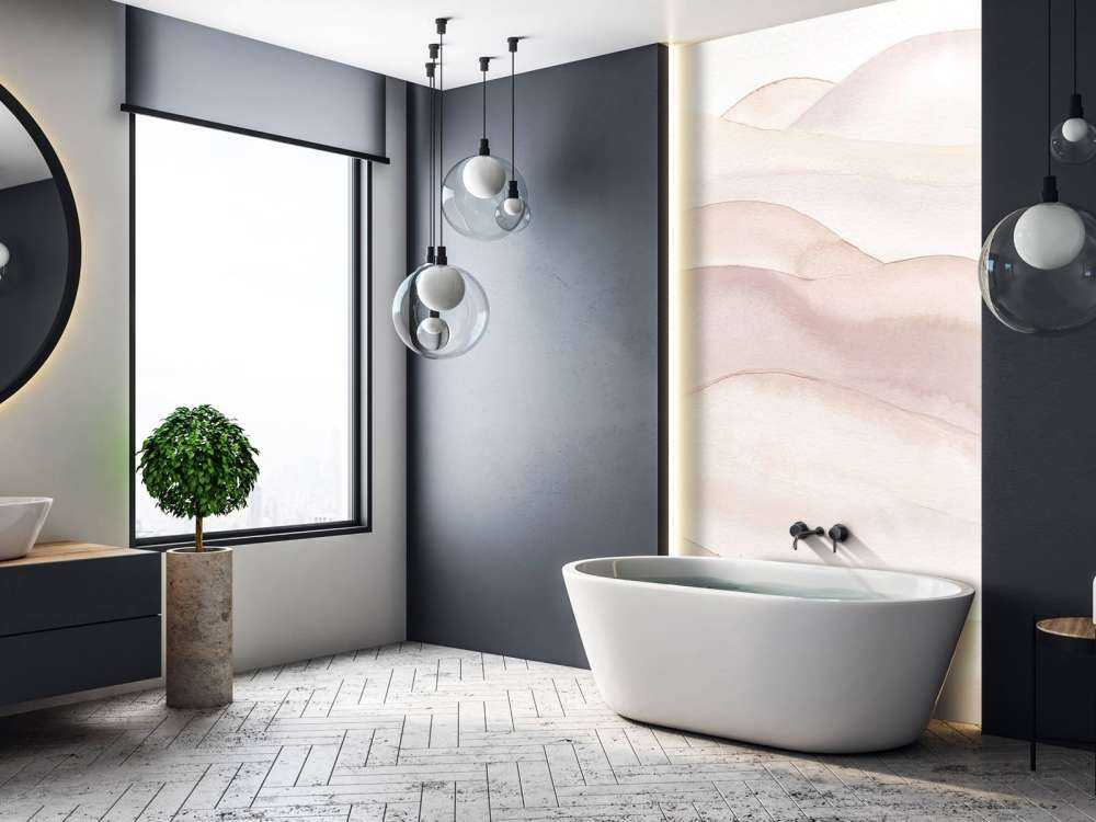 Abstrakter welliger Farbverlauf - nude