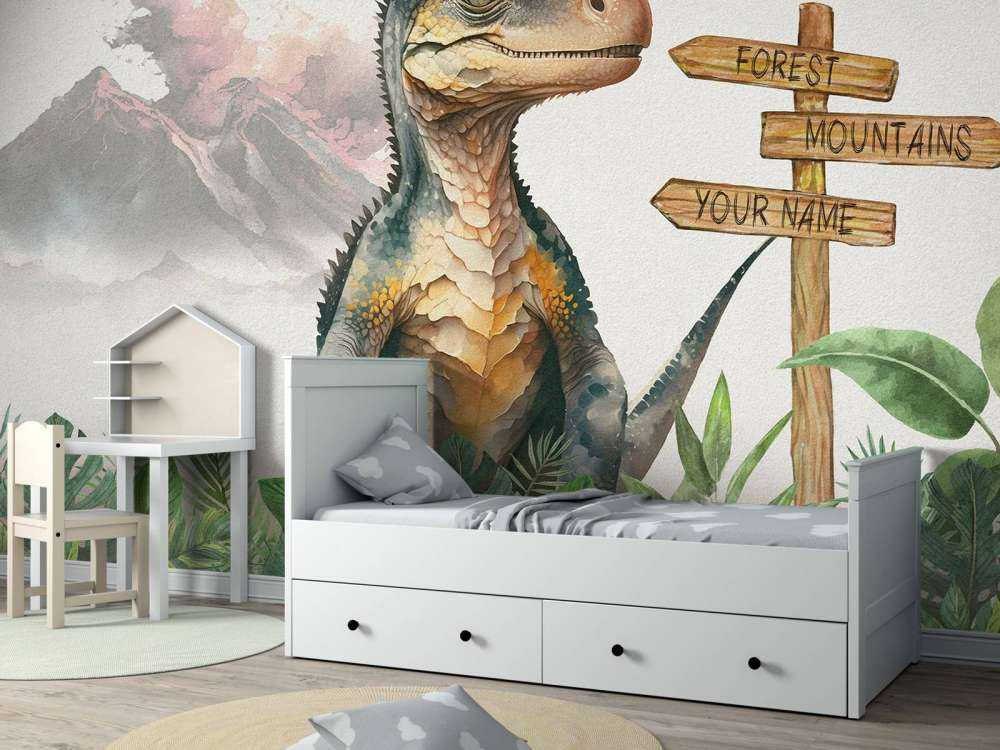 Baby-Velociraptor im Dschungel