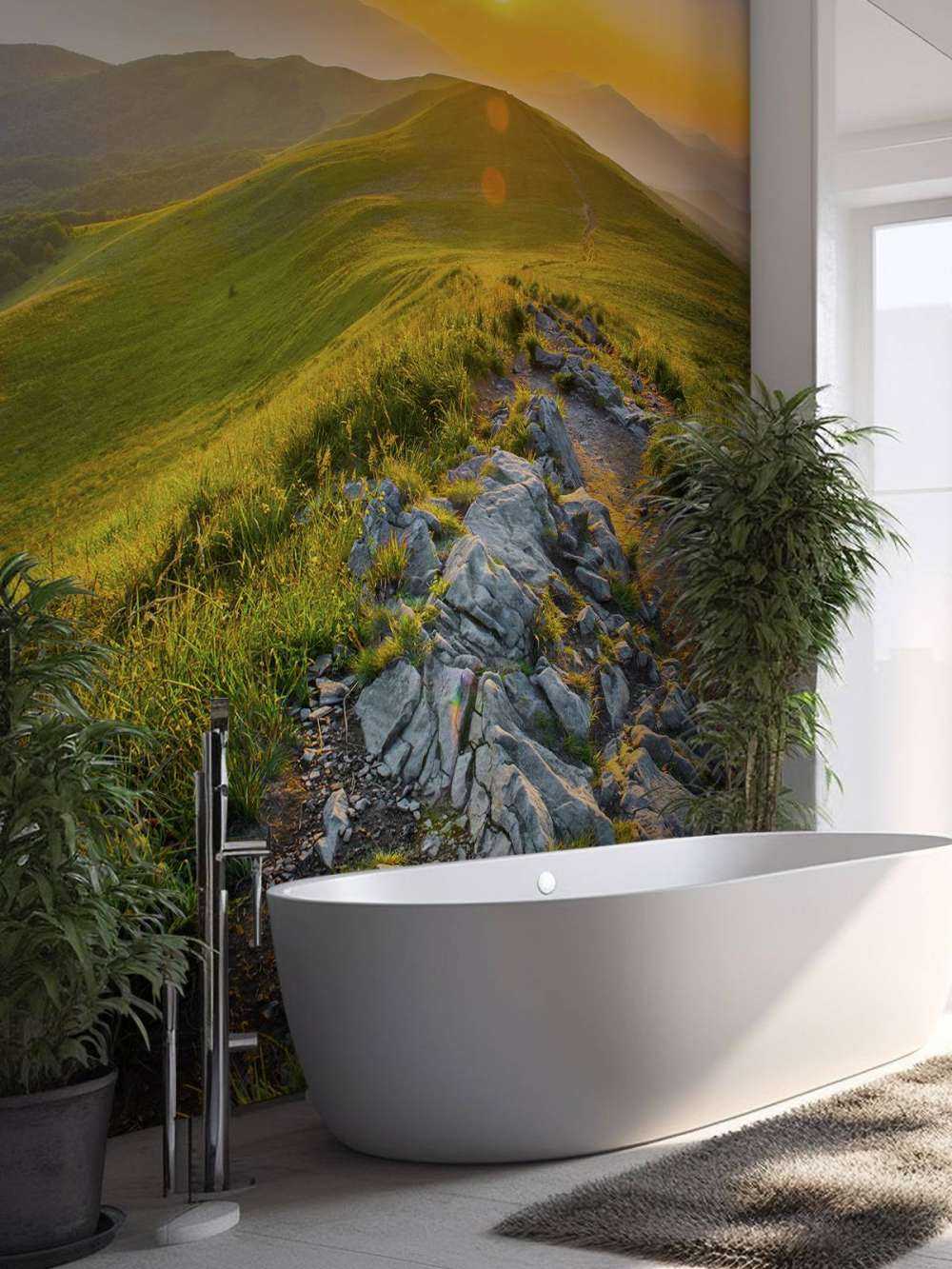 Sonnenuntergang in einer Berglandschaft