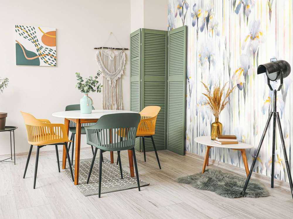 Iris und Streifen nahtlos blau