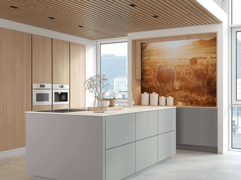 Schafe auf einer schönen Weide