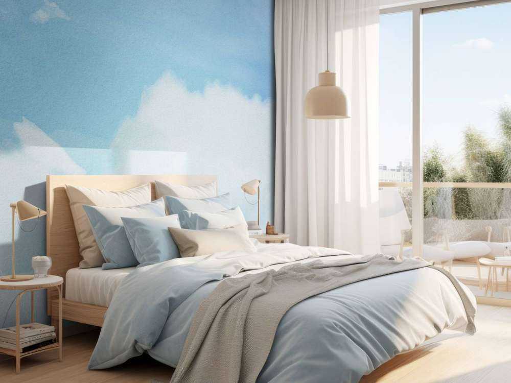 Aquarellierte Wolken