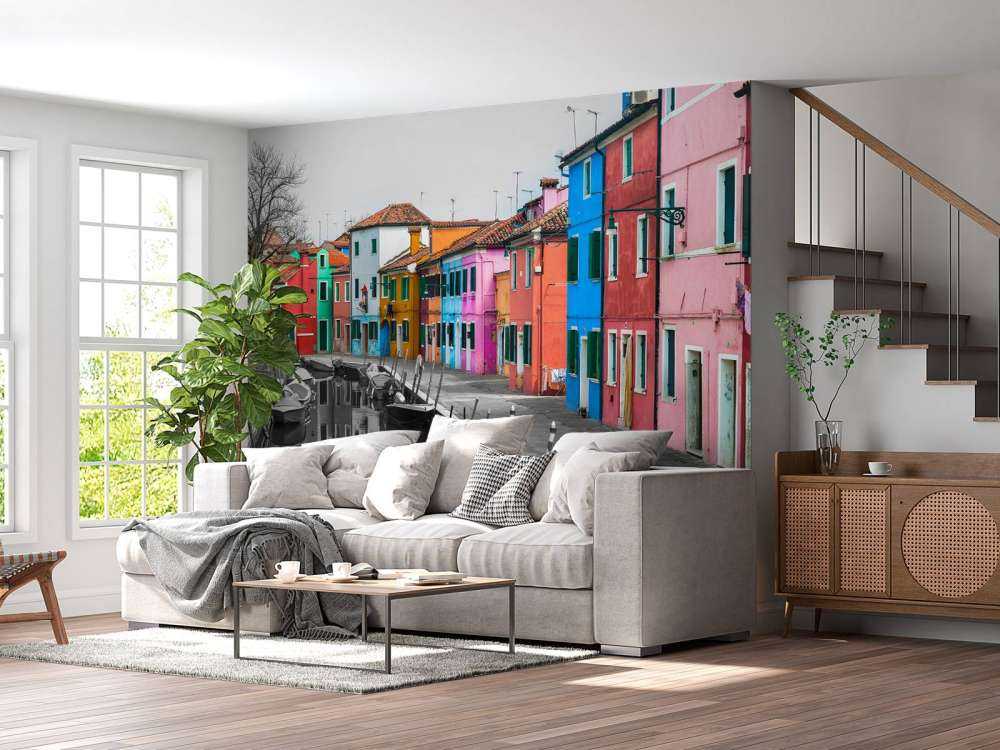 Bunte Fischerhäuser