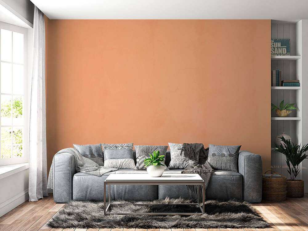Hellorangefarbener Beton