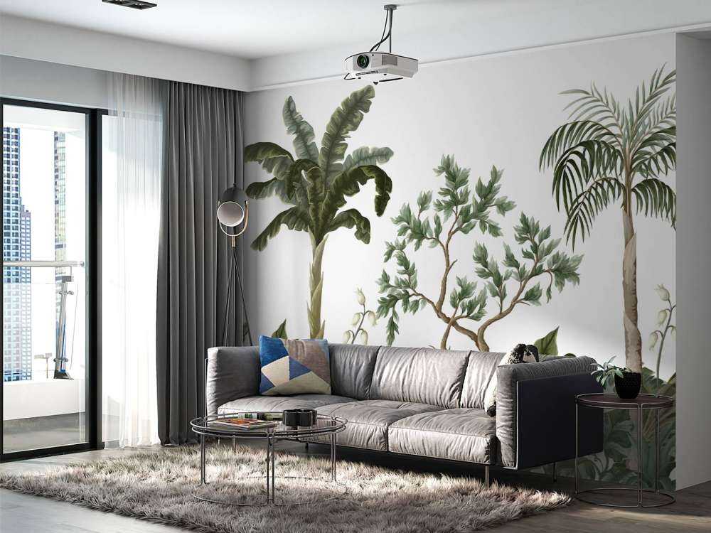 Dschungellandschaft mit Palmen