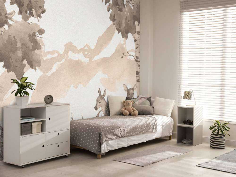 Hirsche in Taupe