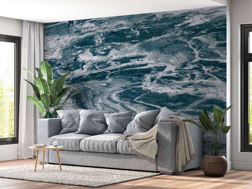 Blauer abstrakter Marmor