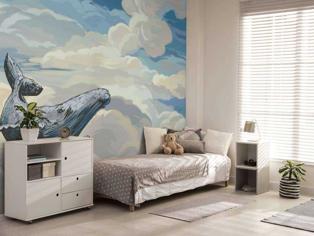 Walfisch durch die Wolken