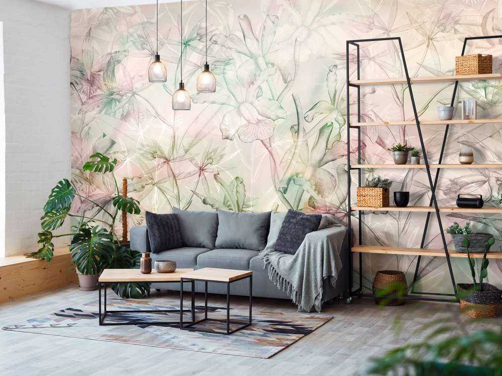 Orchideen-Mirage in sanften Pastelltönen