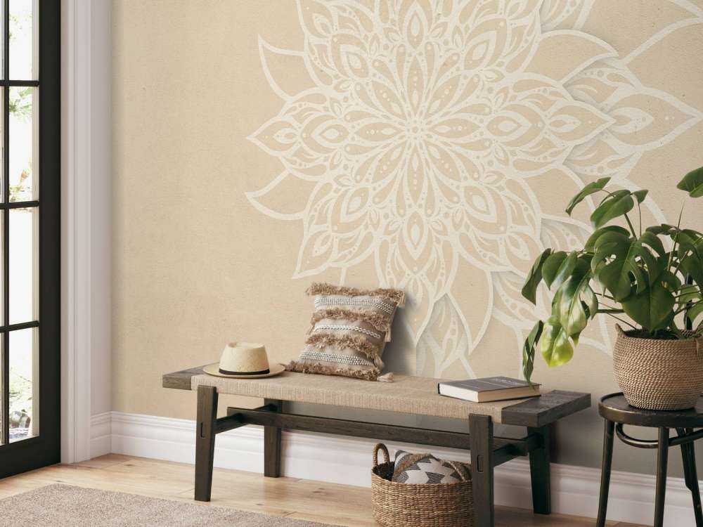 Beige Eleganz Mandala