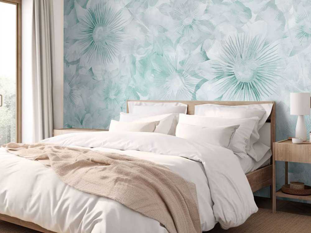 Botanische Aquarell-Eleganz Eisiges Minzgrün