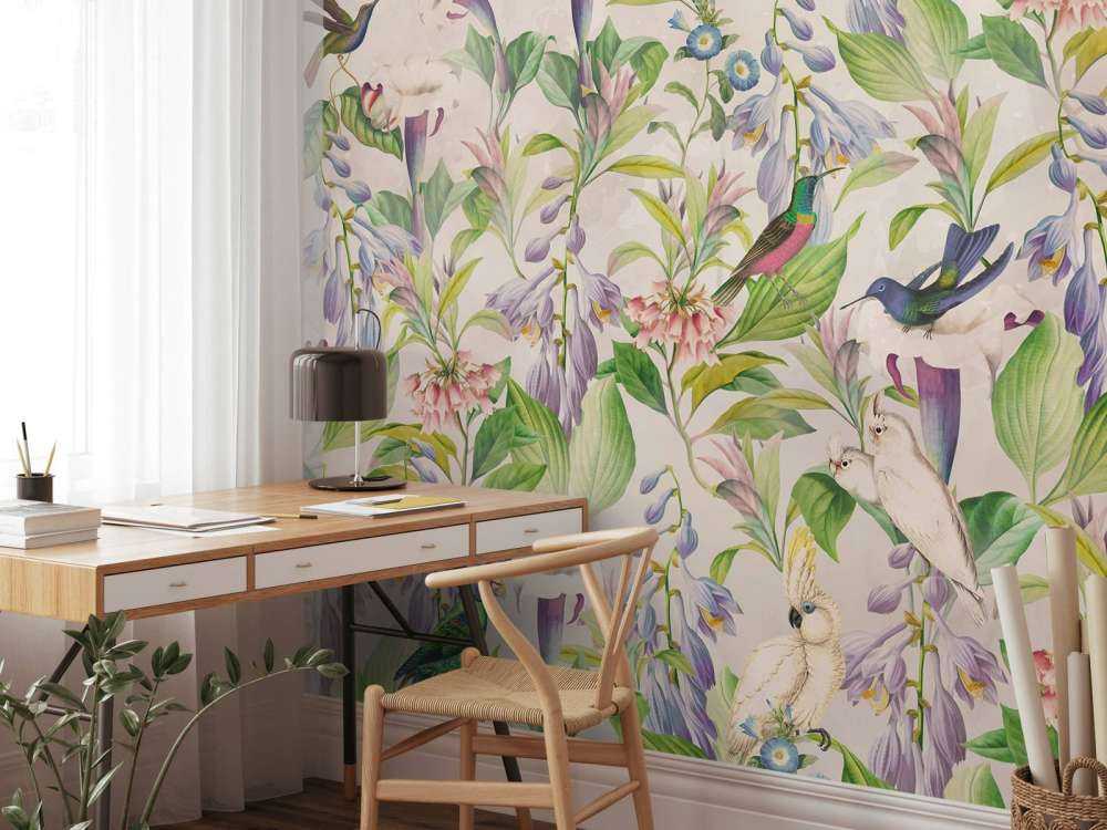 Ethereale Vogelgesänge Blüten - Pastellparadies