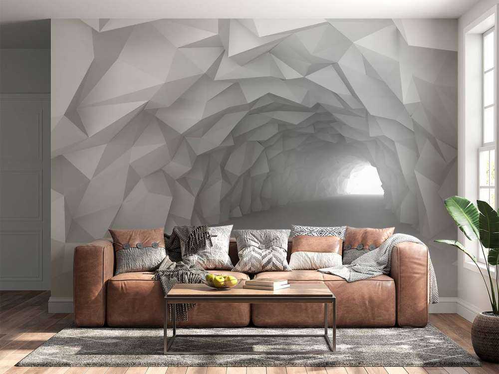 3D Tunnel mit spitzen Punkten