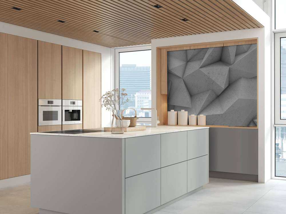 Eckiger 3D-Beton
