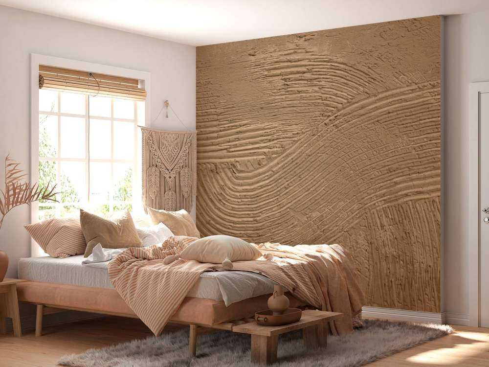 Strukturierte Linien in Goldbraun