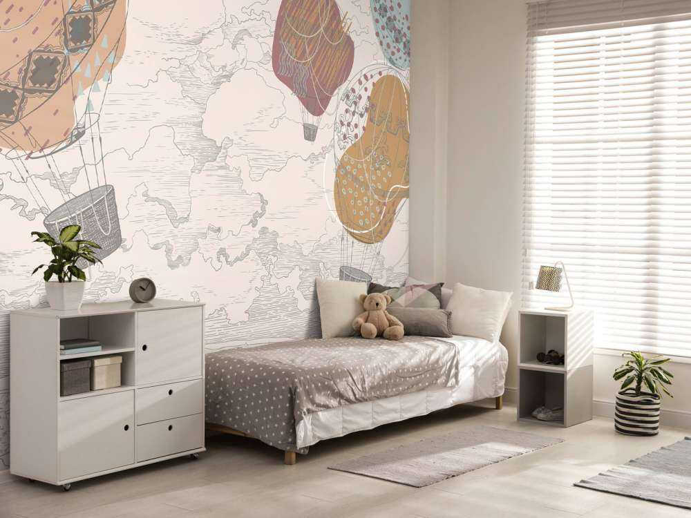 Farbige Heißluftballons