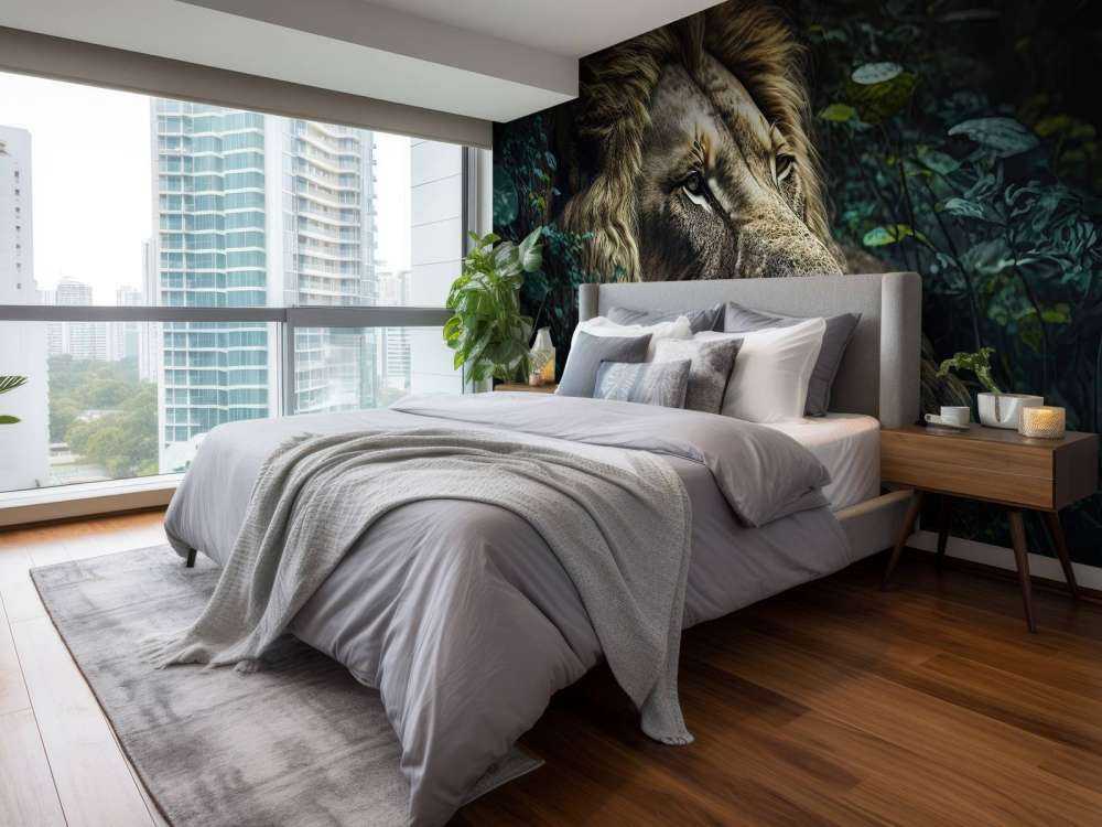 König Löwe im Dschungel