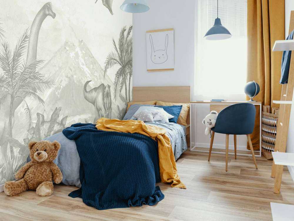 Verschiedene Dinosaurier in grün