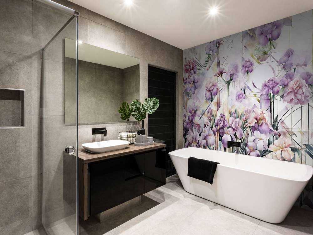 Riesige Aquarell-Iris lila