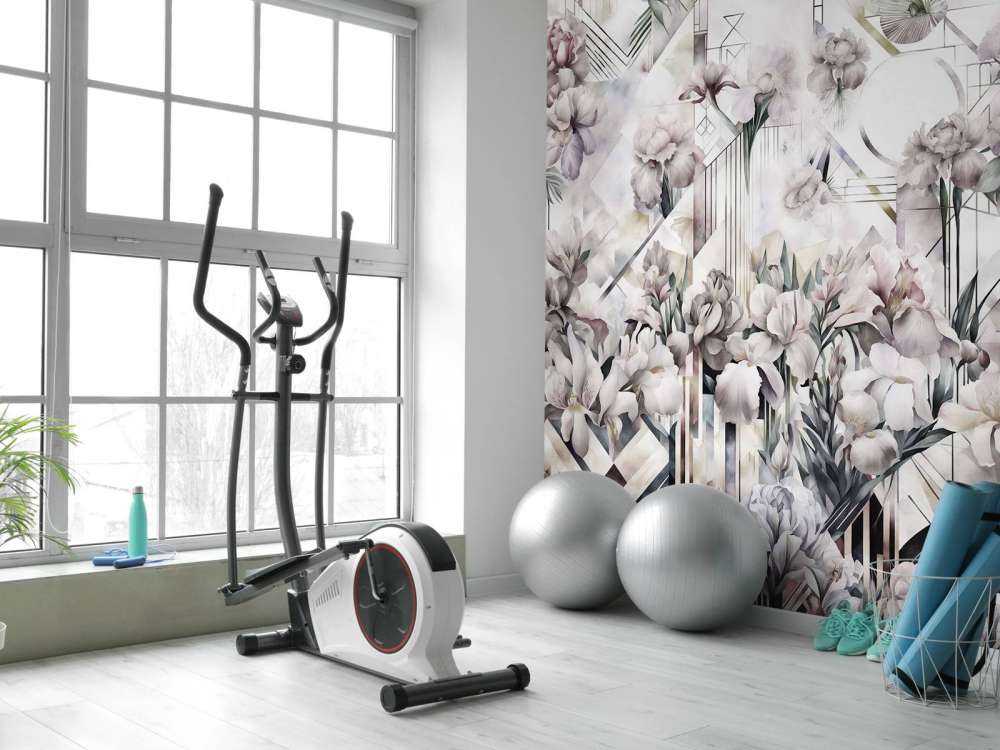 Riesige Aquarell-Iris Gelb