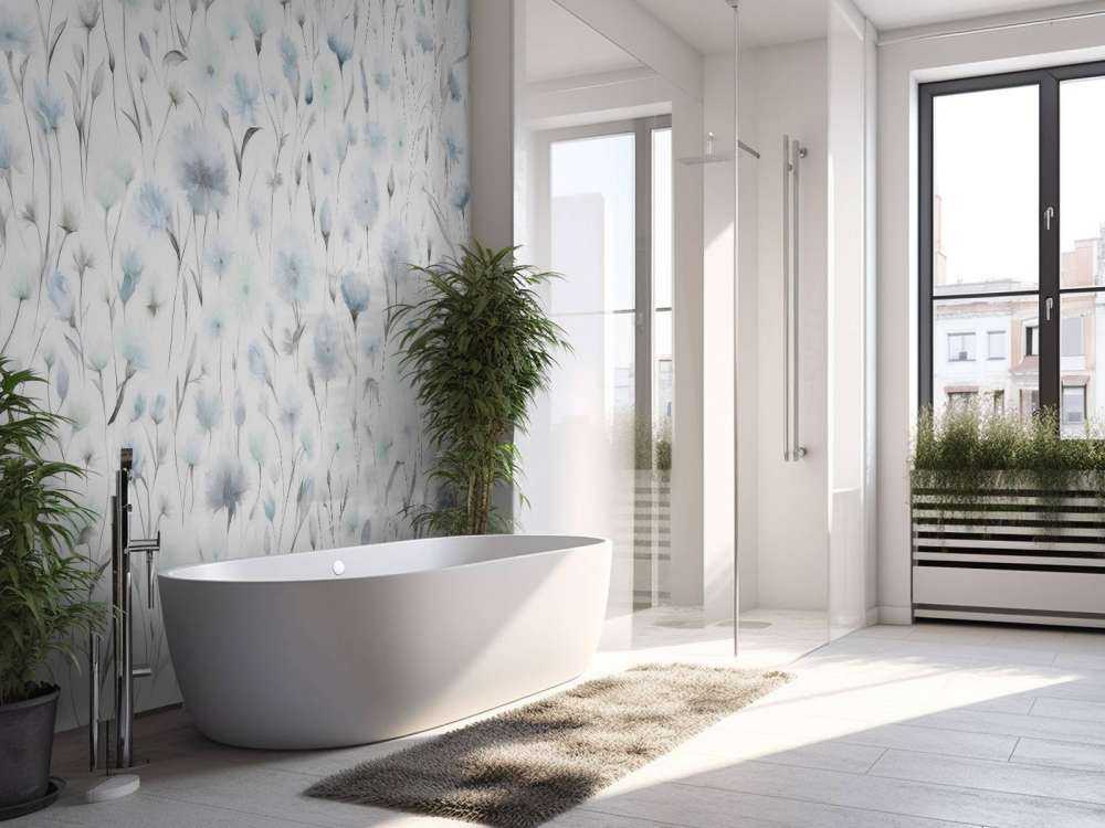 Kornblumen und Feldgräser Blau