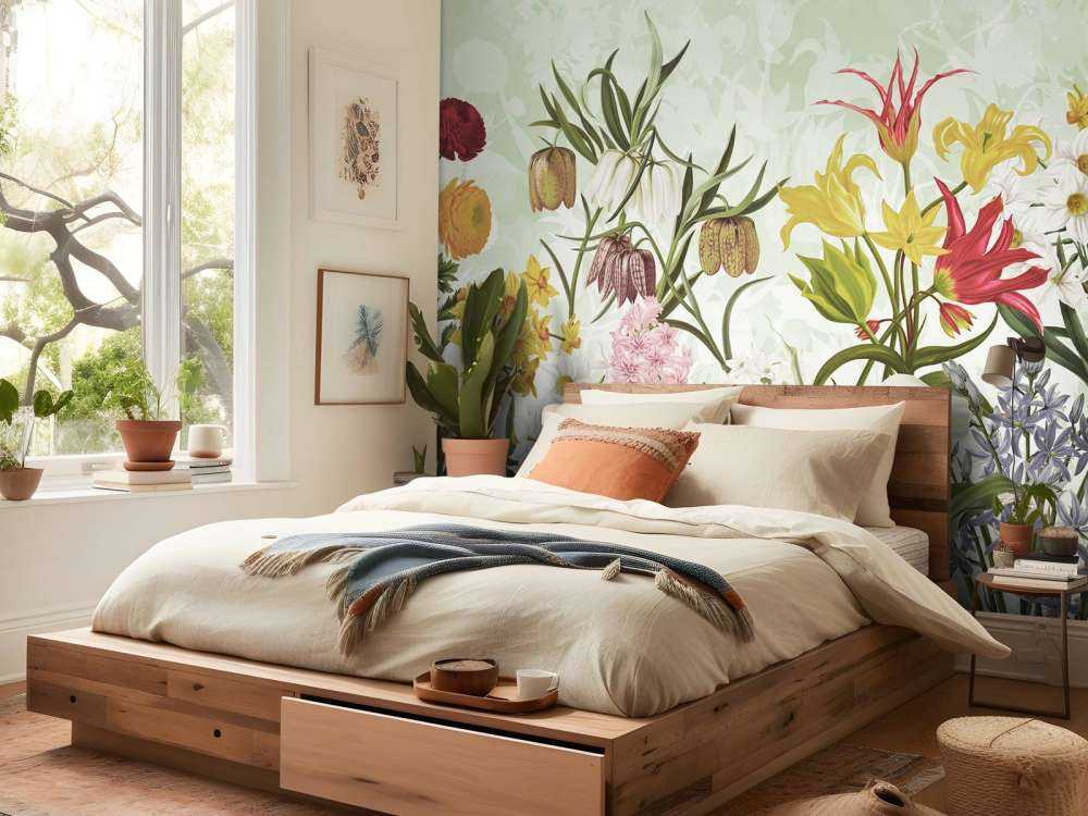 Frühjahrsblumen - Frisches Minzgrün