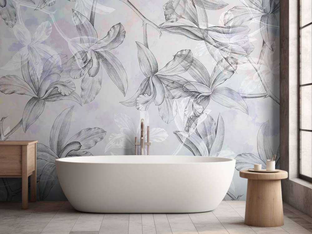 Orchideen Traumlandschaft 2-farbig Lila