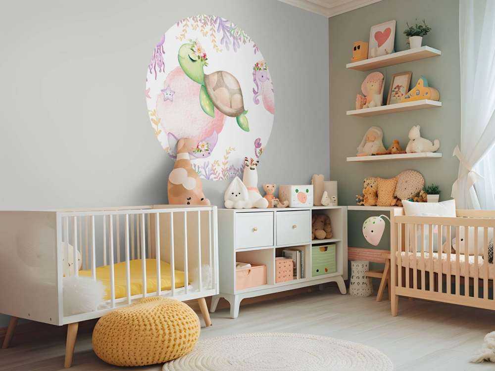 Rosa Meer-Babyzimmer